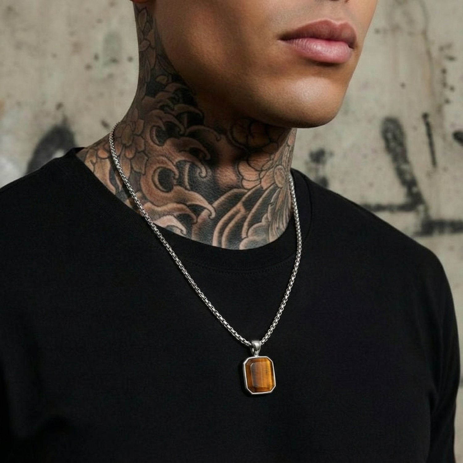 PENDANT I TIGER EYE I STERLING SILVER