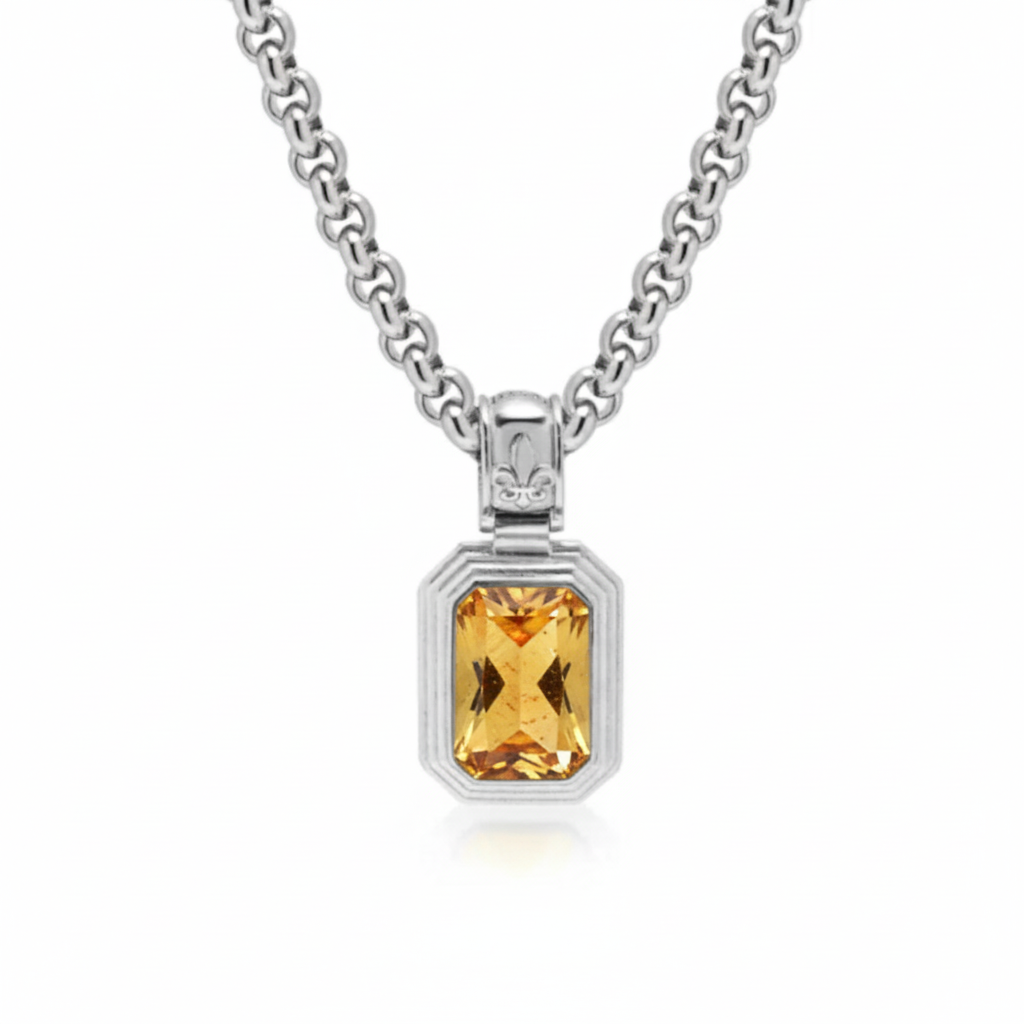 PENDANT I GOLDEN SUNSTONE I STERLING SILVER