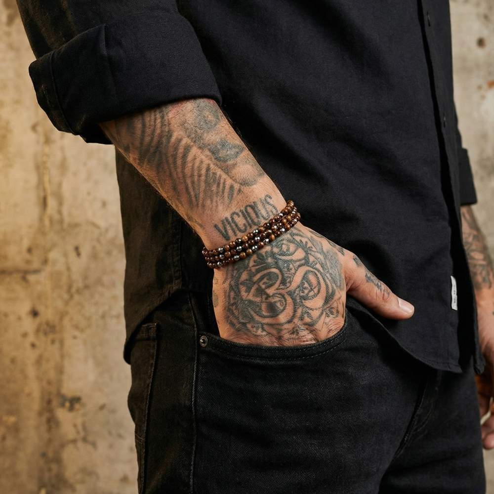 NECKLACE I WRAP I OXBLOOD JASPER FACETED BEADS I 925 STERLING SILVER