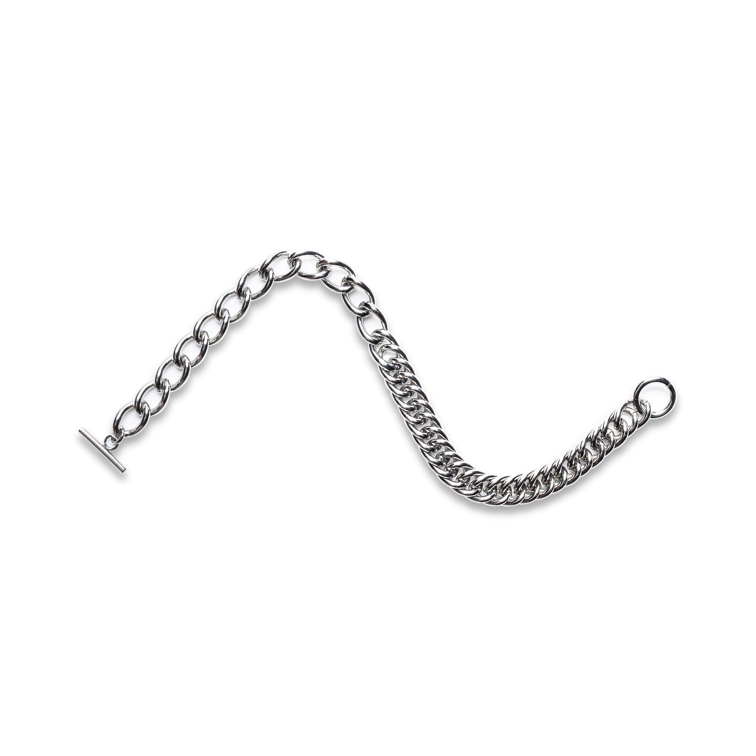 FIFTY SPACES CUBAN CHAIN LINK BRACELET - 925 STERLING SILVER | RILEY COLLECTION