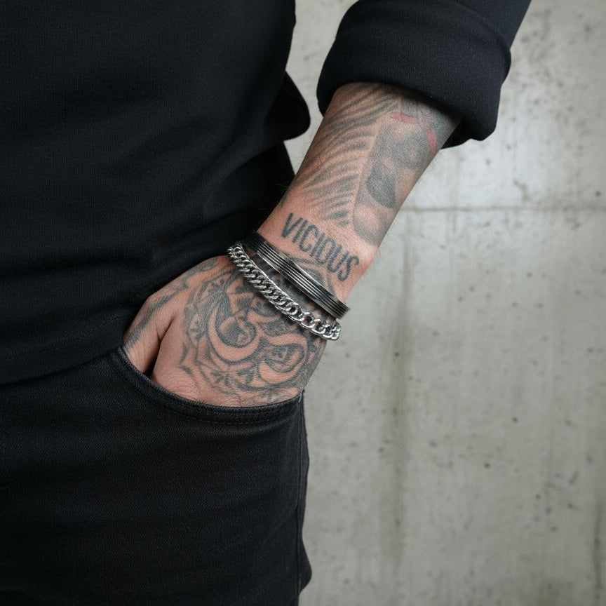 925 STERLING SILVER CUFF  |  LINES  |  RILEY COLLECTION