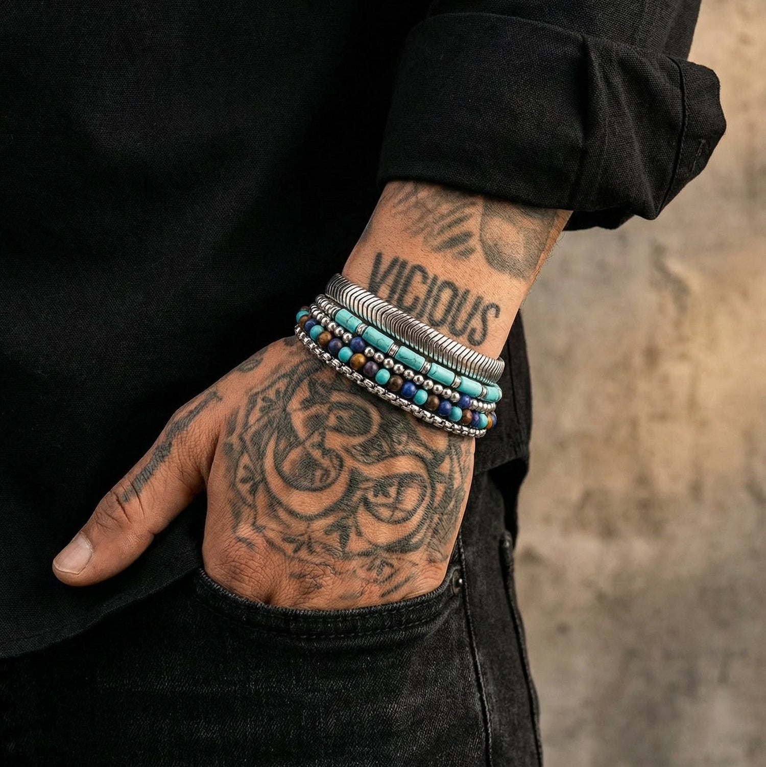 Bali Serene Stack  |  Curated 925 Sterling Silver Stack  |  4-Piece Set