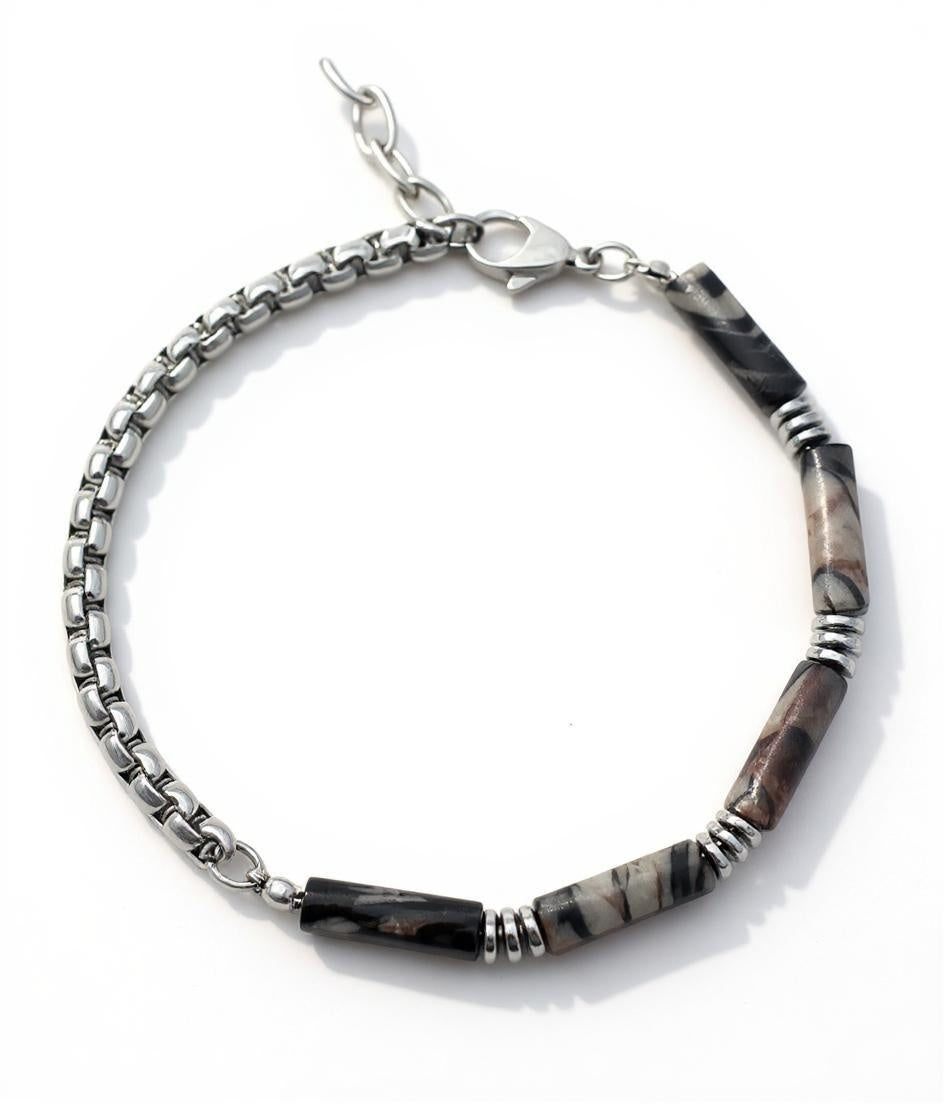 YAKU BRACELET  I  HEMATITE  I  STERLING SILVER