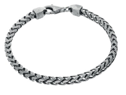BRACELET  I  SQUARE FOXTAIL 4MM  I  STERLING SILVER