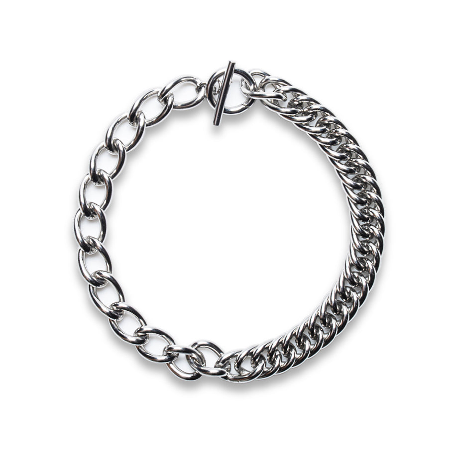 FIFTY SPACES CUBAN CHAIN LINK BRACELET - 925 STERLING SILVER | RILEY COLLECTION