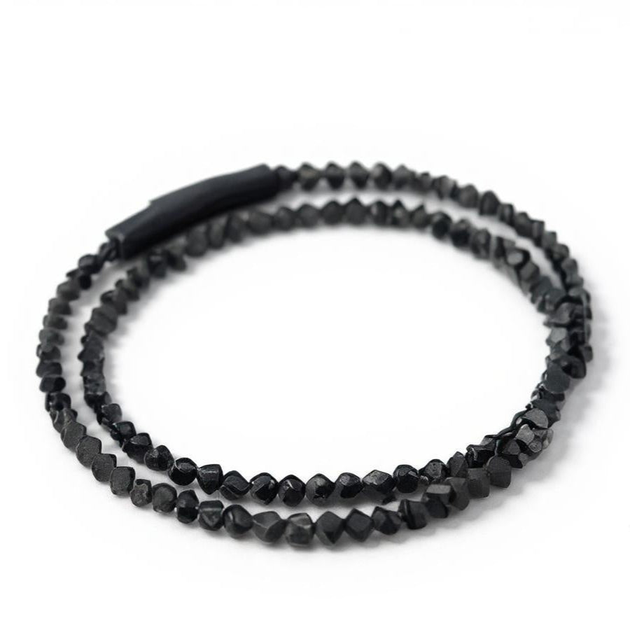 AMARU BRACELET  I  BLACK ONYX BEADS  I  STERLING SILVER